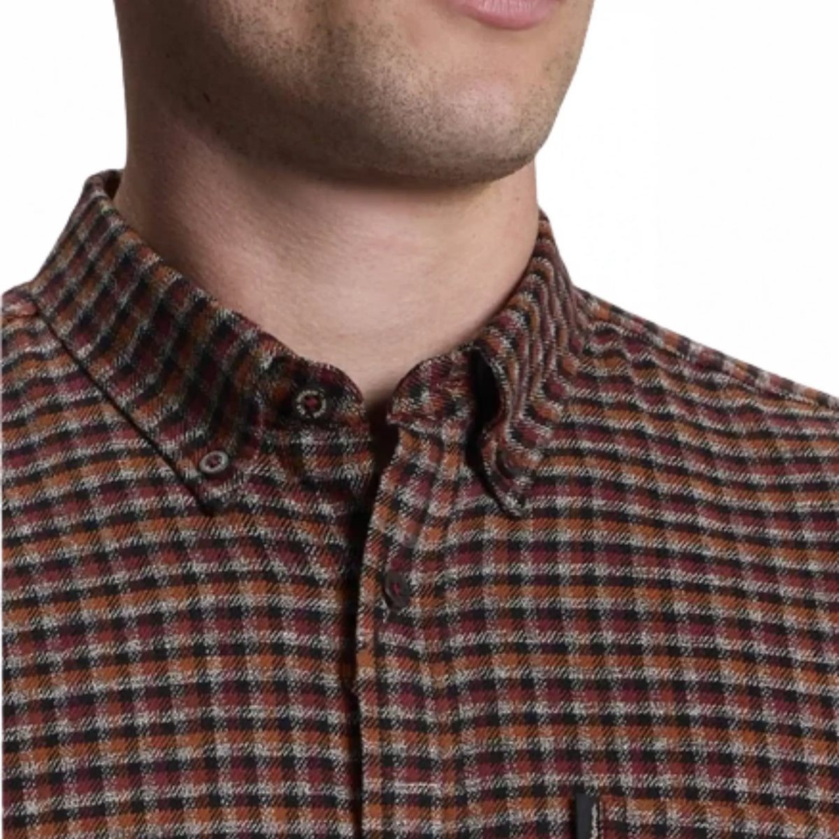 Buy Ben Sherman Sienna Long Sleeve Abstract Check Shirt | Overshirtss at Woven Durham