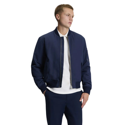 Buy Ben Sherman Soft Shell Navy Bomber Jacket | Harrington Jacketss at Woven Durham