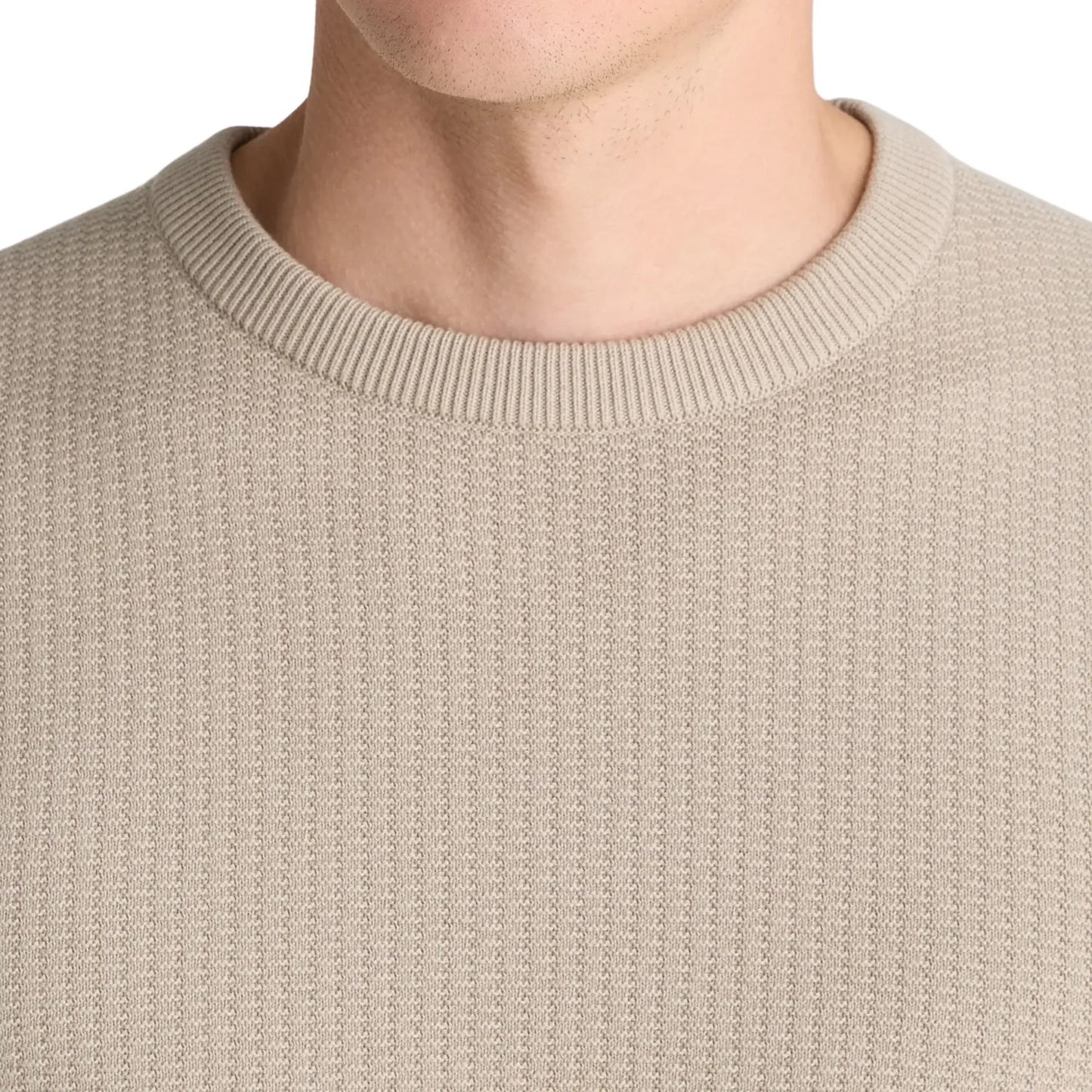 Buy Remus Uomo Stone Textured Long Sleeve Jumper | Crew-Neck Jumperss at Woven Durham