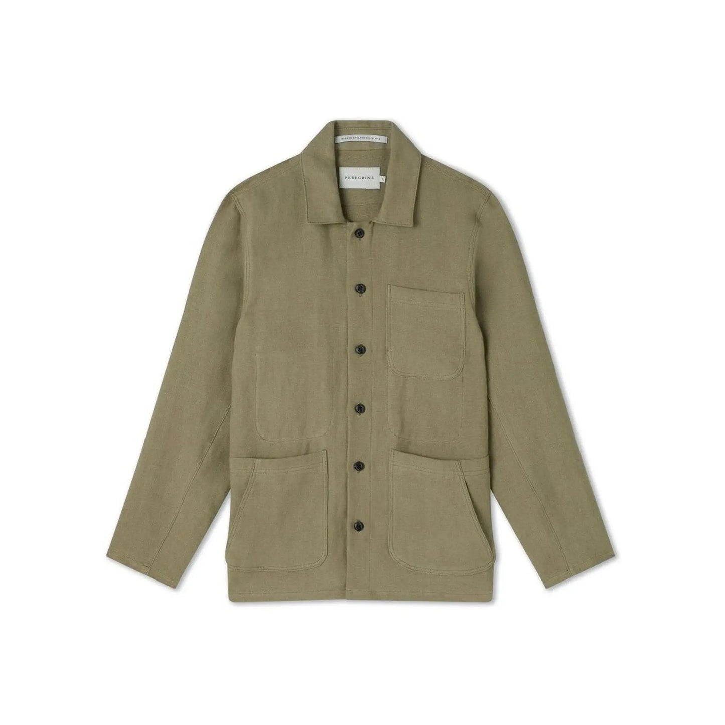 Buy Peregrine Windsor Linen Shacket - Sage | Overshirtss at Woven Durham
