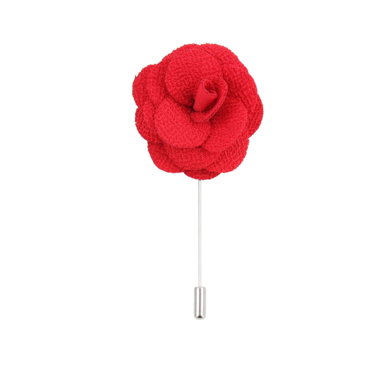 Red Flower Lapel Pin