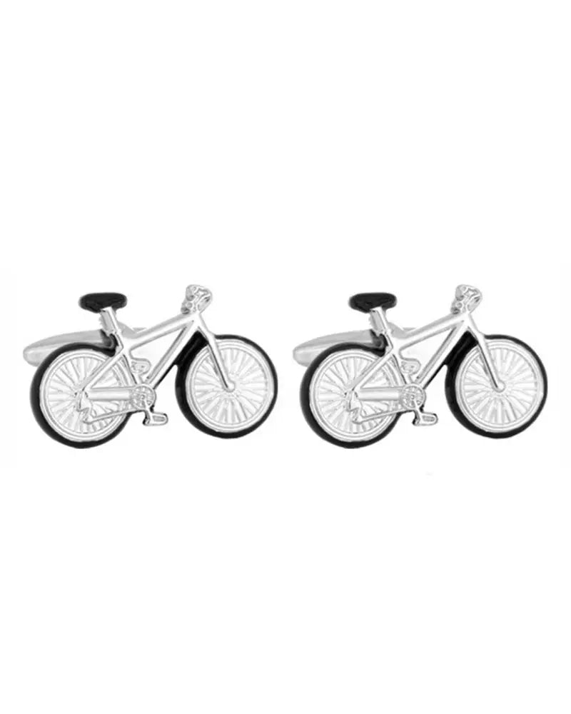 Dalaco Bicycle Cufflinks - Silver From Woven Durham
