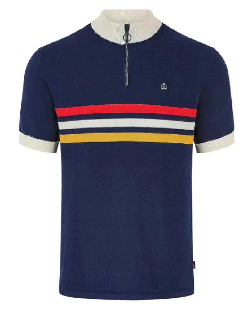 Buy Merc London Brooke Zip Jumper - Dark Blue | T-Shirtss at Woven Durham