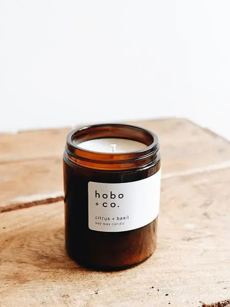 Citrus & Basil Medium Jar Hobo + Co