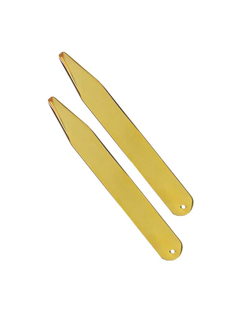 Buy Dalaco Collar Stiffeners - Gold Plated | Cufflinkss at Woven Durham