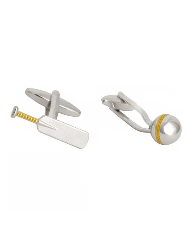 Cricket Cufflinks - Silver / Gold Dalaco