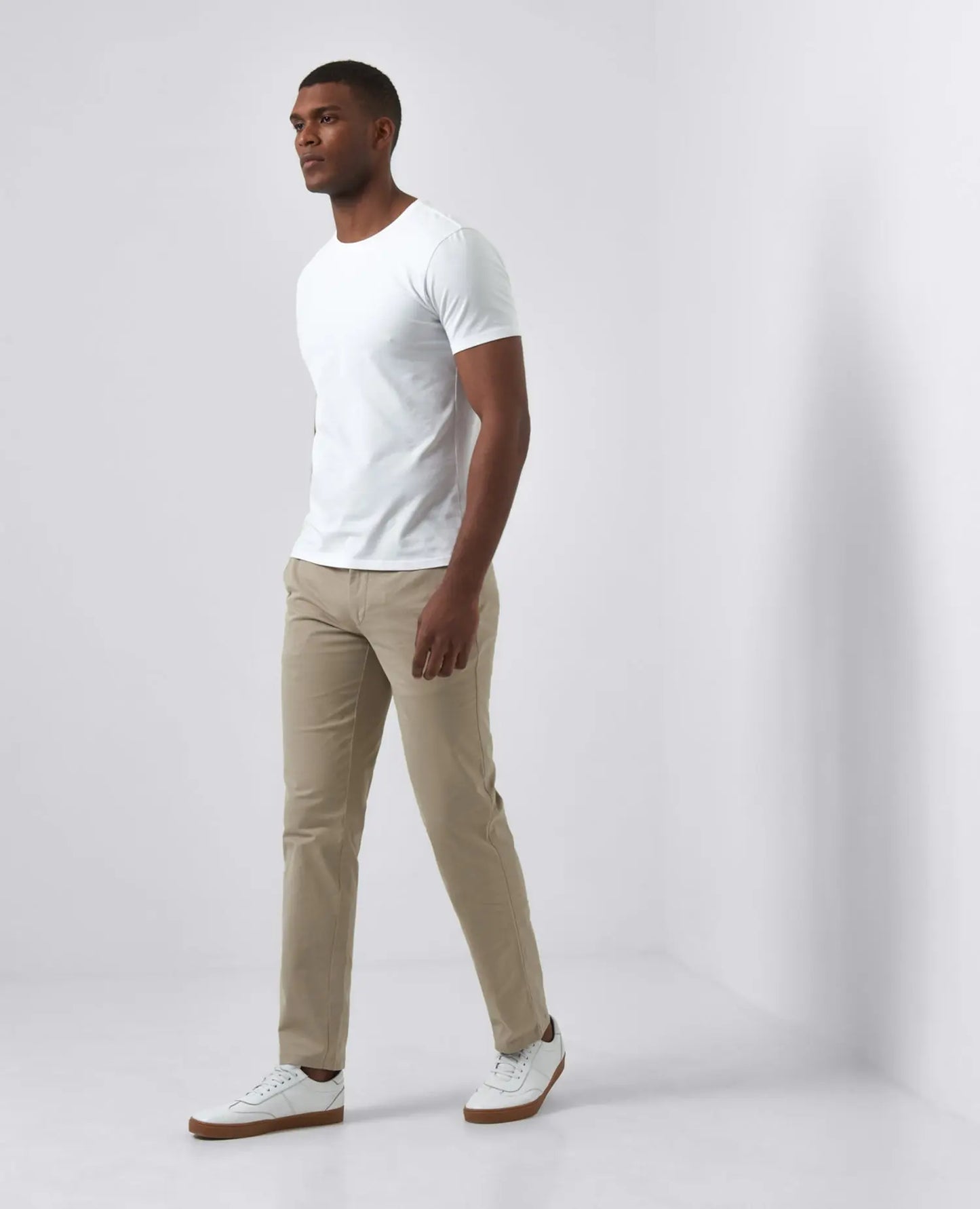 Remus Uomo Emilio Tailored Chinos - Beige From Woven Durham