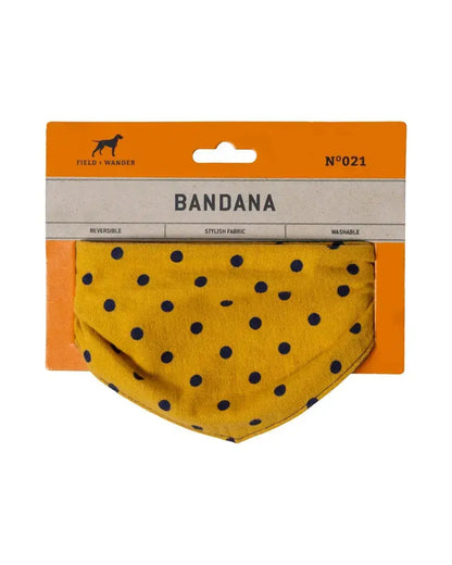 Buy Field + Wander Gingham Check Dog Bandana - Green/Navy | Dog Bandanas at Woven Durham