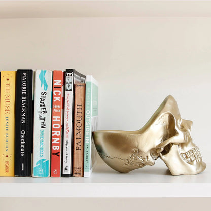 Golden Giant Skull Desk Tidy Suck UK