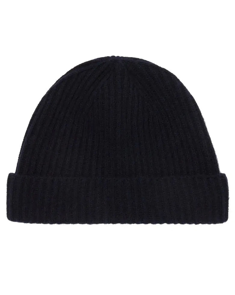 Lambswool Beanie Hat - Navy Remus Uomo