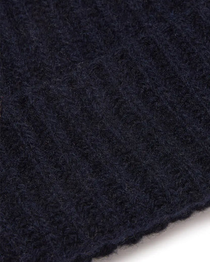 Lambswool Beanie Hat - Navy Remus Uomo