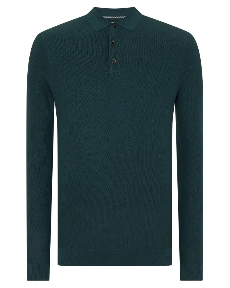 Long Sleeve Polo - Green Remus Uomo