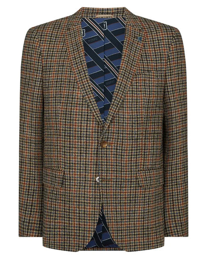 Buy Remus Uomo Neto Houndstooth Blazer - Beige | Blazerss at Woven Durham