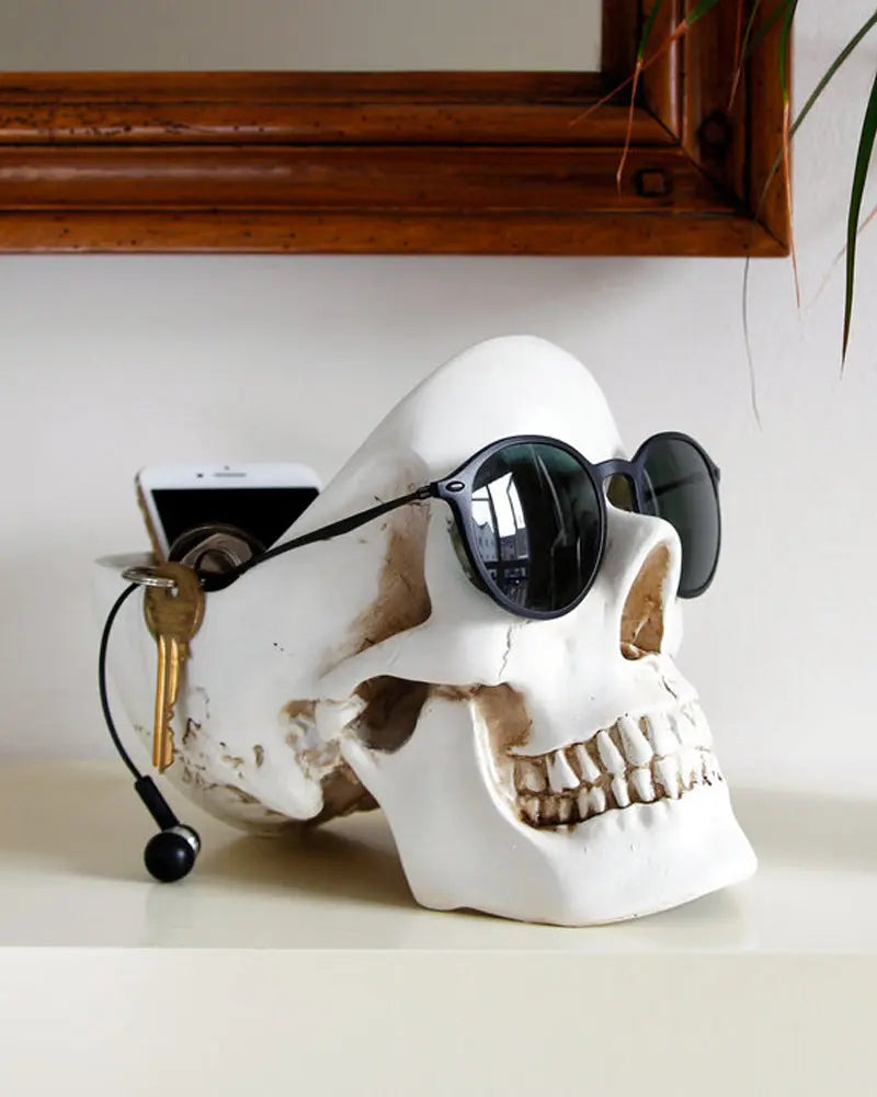 Skull Desk Tidy - White Suck UK