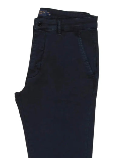 Buy Guide London Stretch Chino Trouser - Navy | Chinoss at Woven Durham