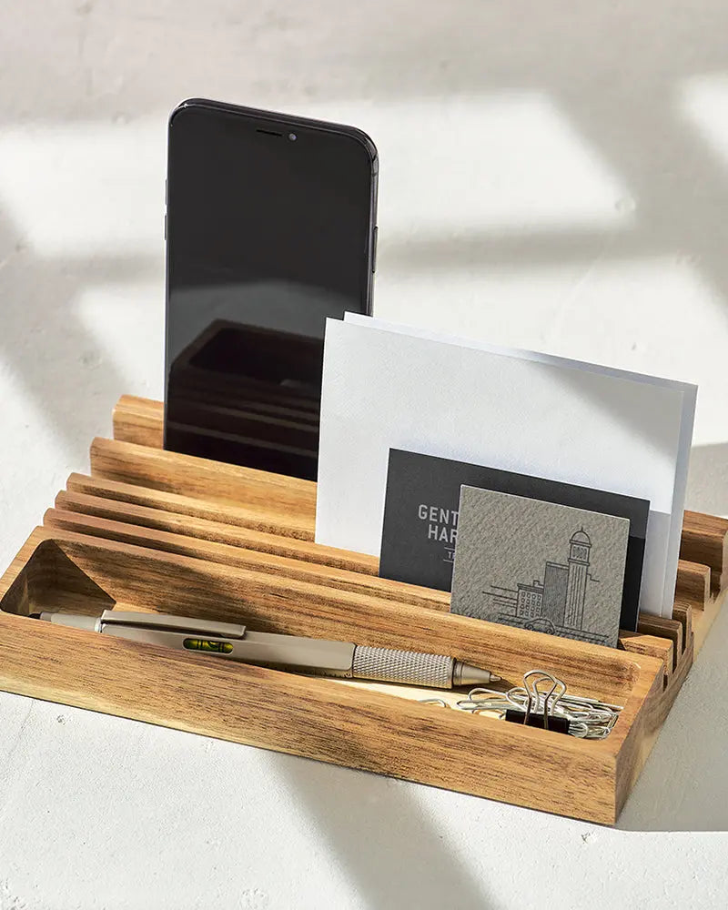 Buy Gentlemen's Hardware Wooden Desk Organiser | Desk Organisers at Woven Durham